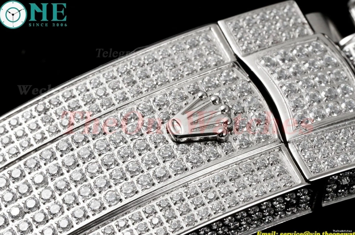 Diamonds A2824 SS GMF Datejust 41mm 904L SS Full Dia Stk 0223